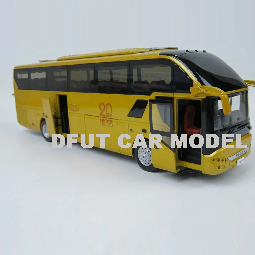 Литая 1:43 модель игрушечного автобуса HIGER из сплава оригинальная Авторизованная
