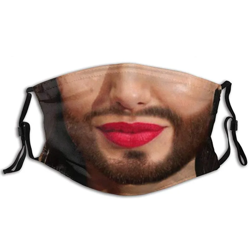 

Маска для косплея рот для мужчин и женщин, Пылезащитная дышащая 3d-маска для Хэллоуина с принтом для взрослых, защита лица, защита от пыли, езд...