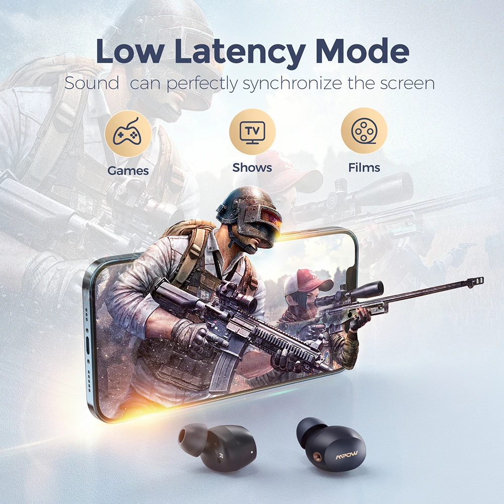 Bluetooth-наушники Mpow X6 с активным шумоподавлением беспроводные наушники режимом