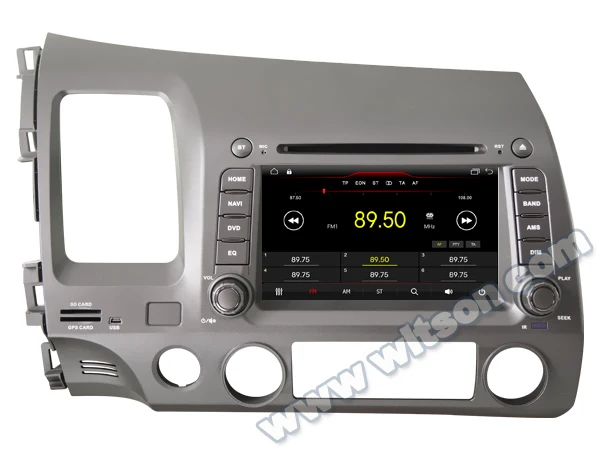 7&quot Android 10 OS Car DVD Multimedia Navigation GPS Radio for Honda Civic 2006 2007 2008 2009 2010 2011 (LHD) with Built-in DSP |