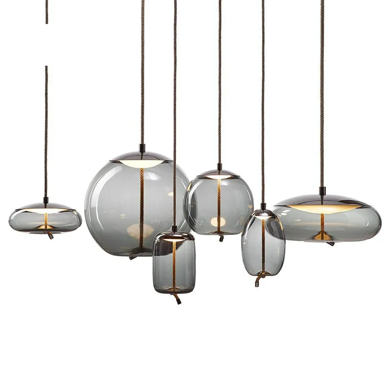 Скандинавский современный подвесной светильник с узлом BROKIS прикроватный