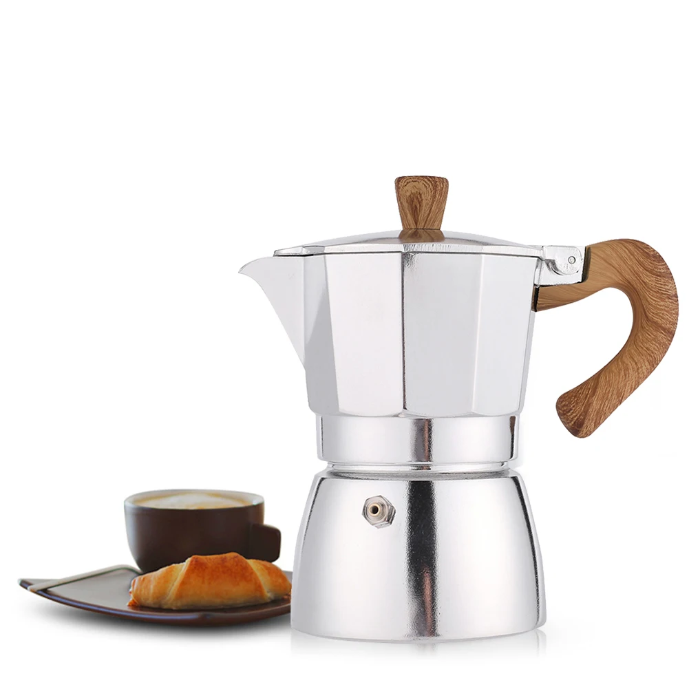 

Octagonal Italian Moka Coffee Pot Espresso Coffee Percolators European Style Coffee Percolators Kitchen Appliance Accessories