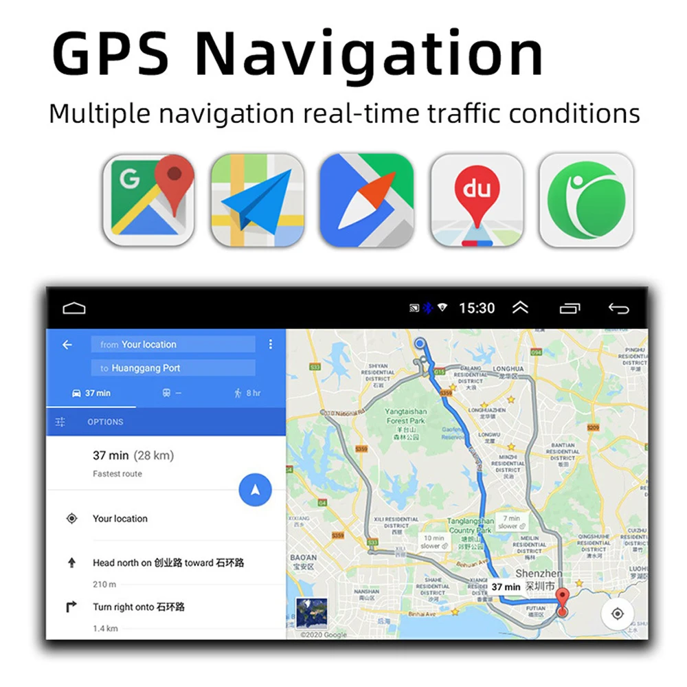 

7 INCH HD Digital Screen Bluetooth Car Player Android 9.1 Auto Radio Multimedia Player Mirror Link GPS AM FM for Volkswagen