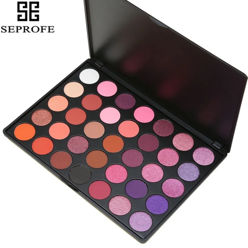 35 цветов Тени для век Палитра Великолепная шелковистая пудра профессиональная