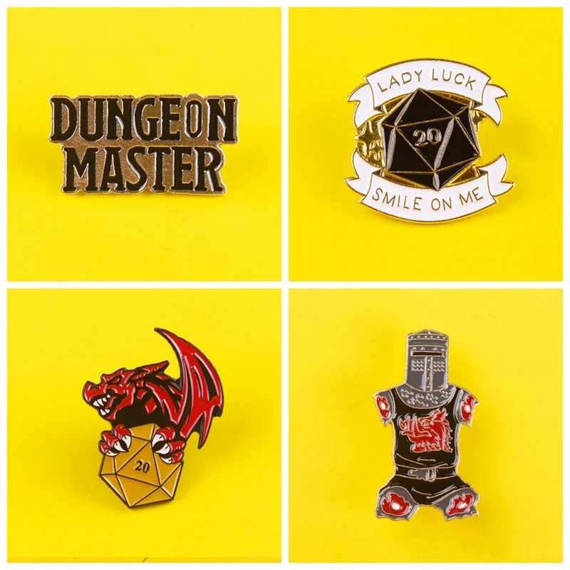 Булавка для рюкзака Dungeon Master эмалированные булавки значок одежды аниме иконы