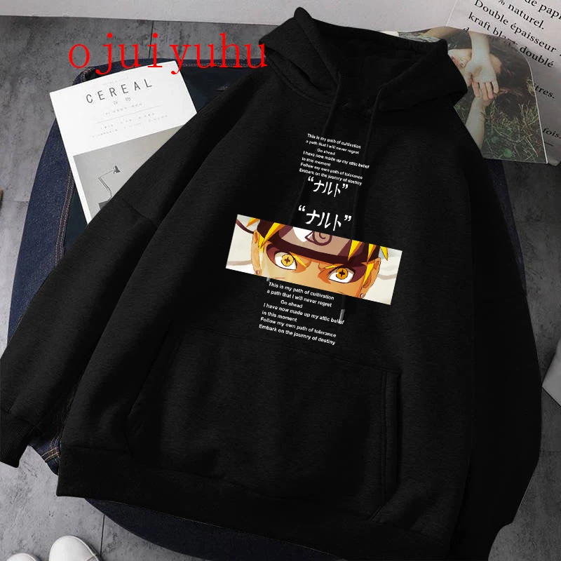 Толстовка мужская с японским аниме Какаси Акацуки свитшот графическим принтом