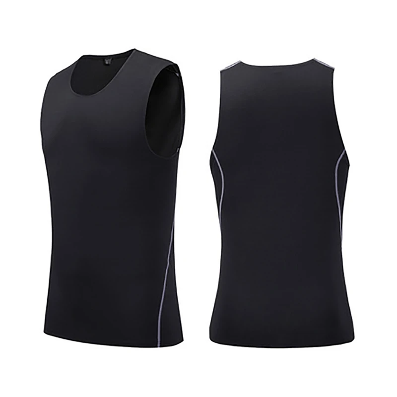 Майка мужская быстросохнущая для тренировок Облегающая майка спортзала без