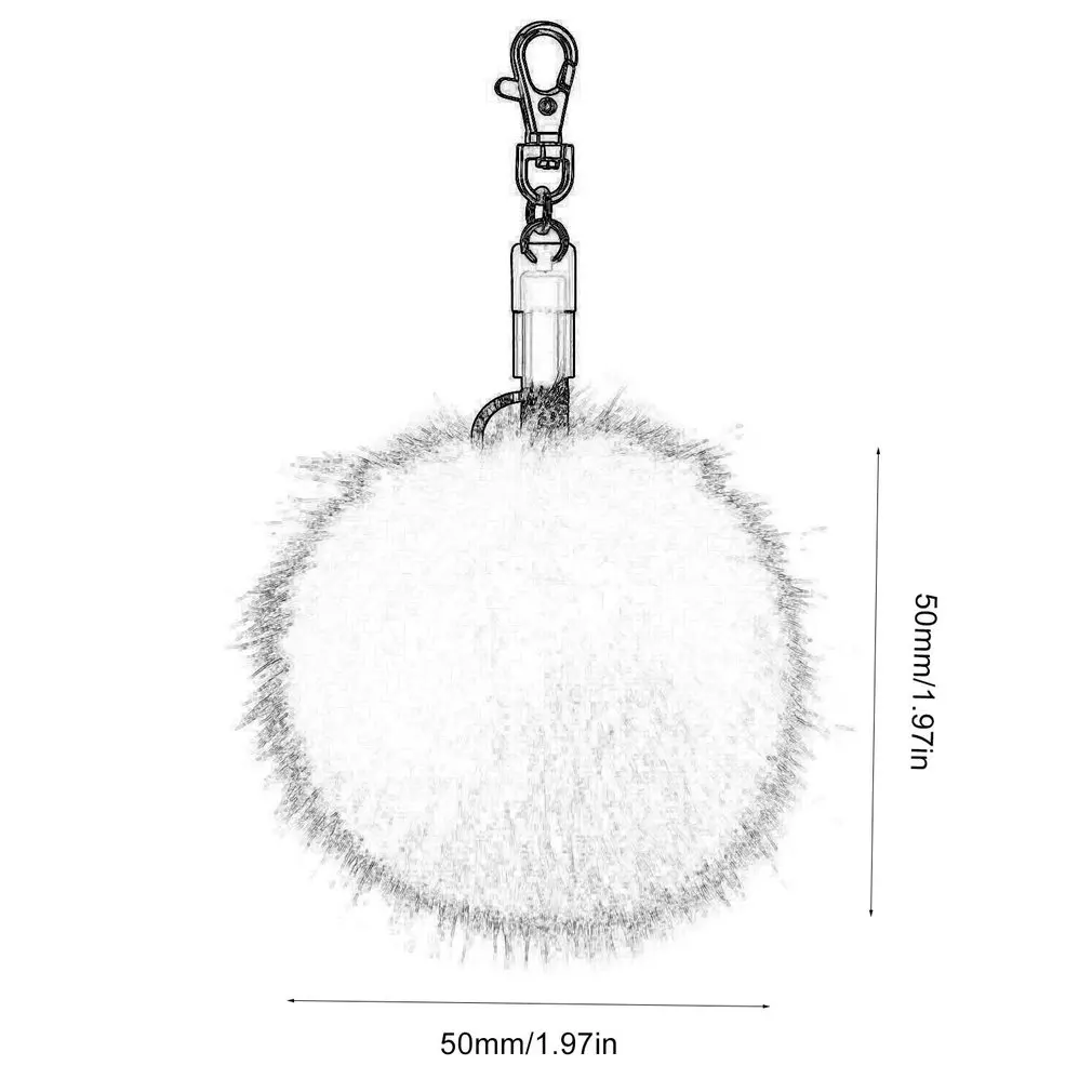 Мини Портативный Micro USB адаптер зарядки данных милый брелок для ключей шар IOS/Android