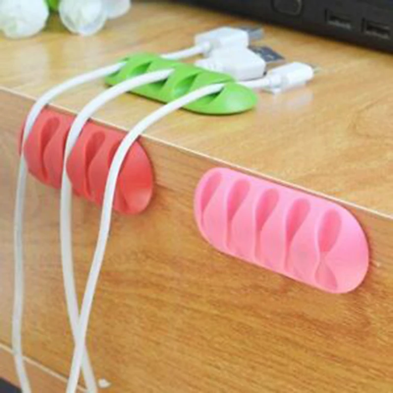 office storage 2pcs Data Cable Charging Line Collation Tools Collector Portable USB Storage escritorio organizador mesa