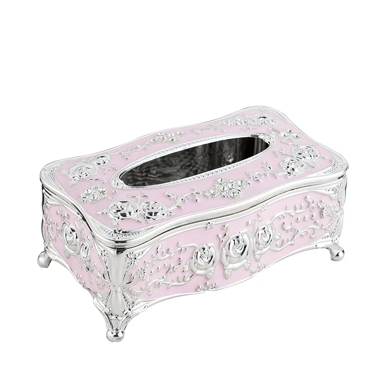 

European Style High Grade Diamond Tissue Box Household Pumping Paper Napkins Kitchen Napkin Holder