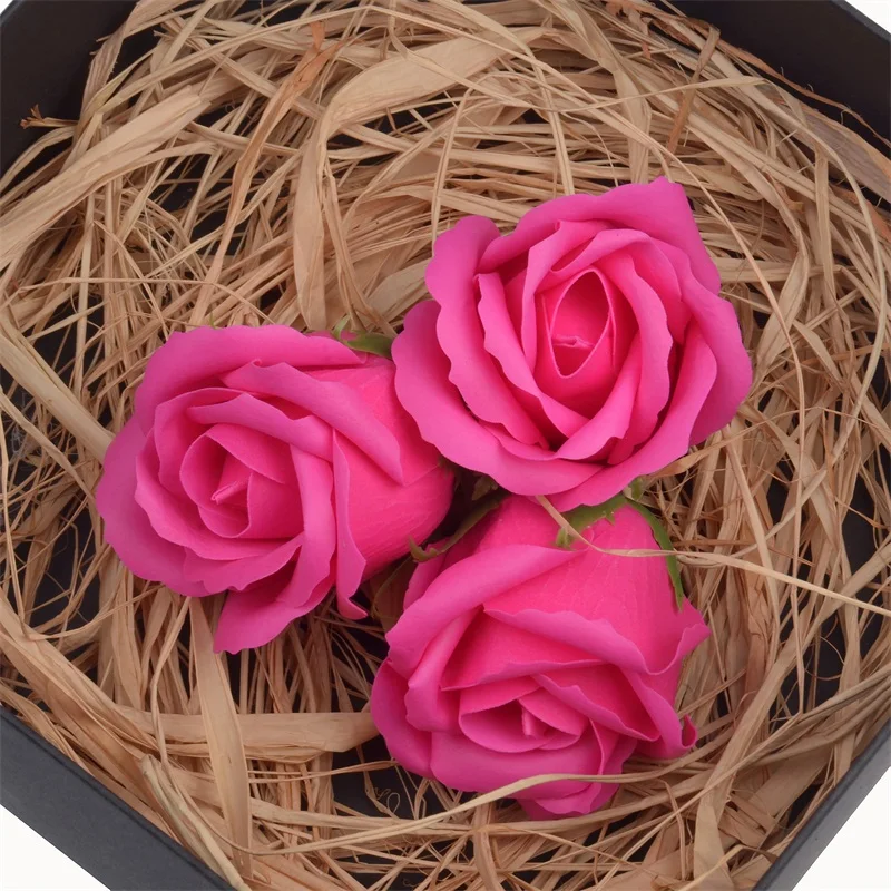 Недорогое мыло 5 см 50 шт. красивая головка розы подарок на свадьбу День Святого