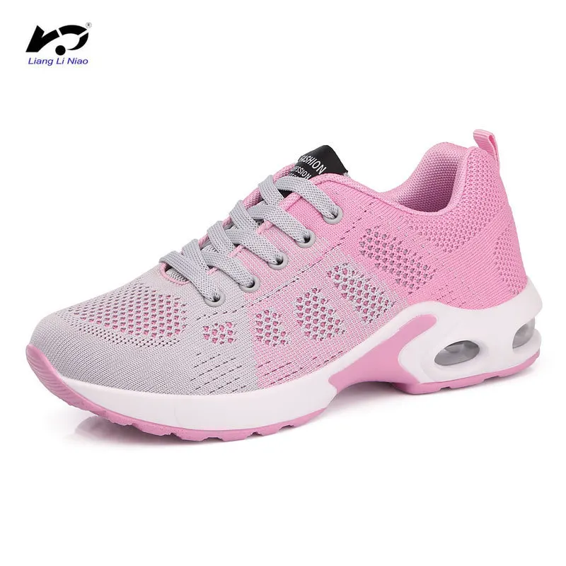 

Women's 2020 Spring New Model Mesh Shoes Casual Shoes Fashion Breathable Student Air Cushion Shoes sneakers women