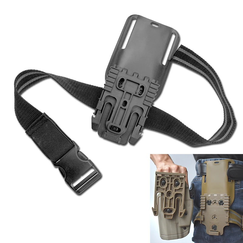Тактическая подвесная кобура QLS 19 22 Средний-низкий пояс с петлей универсальное
