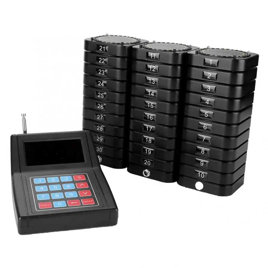 Ресторанная пейджер беспроводная система вызова официантов вызов ожидания 1