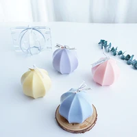3d candle mold silicone octagonal spherical candle molds for candle making diy plastic acrylic soap mould