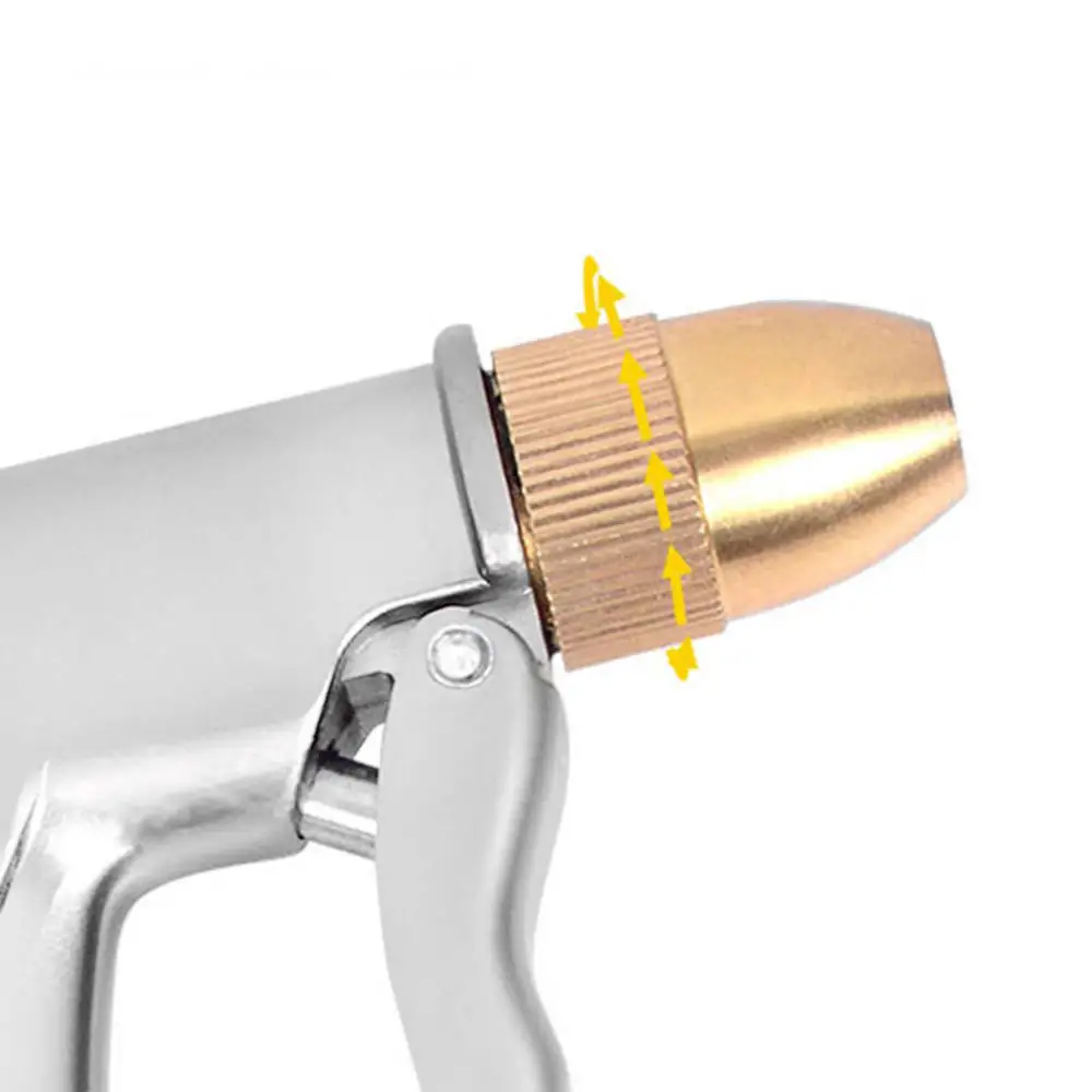 

Heavy Duty Metal Spray Gun with Full Brass Nozzle Patterns Watering Nozzle Hose