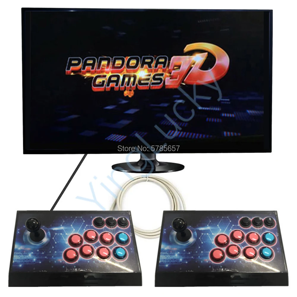 Новый 3D Pandora key box 7 аркадная консоль 2650 в 1 Нулевая задержка 2 игрока печатная плата