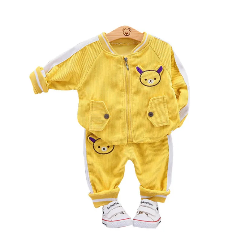 

Baby New Spring Autumn Fashion Clothes Kids Boys Cartoon Jacket Girls Pants 2Pcs/sets Children Toddler Clothing Infant Tracksuit
