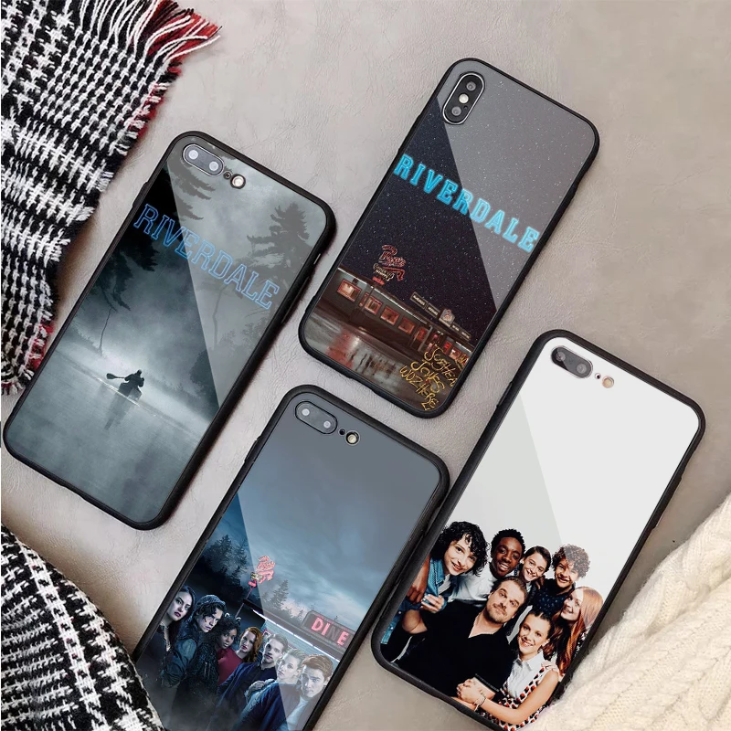 Чехол Riverdale South Side Serpents из закаленного стекла для iPhone 11 12Pro Max X XS MAX 8 7 6 5 Plus задняя