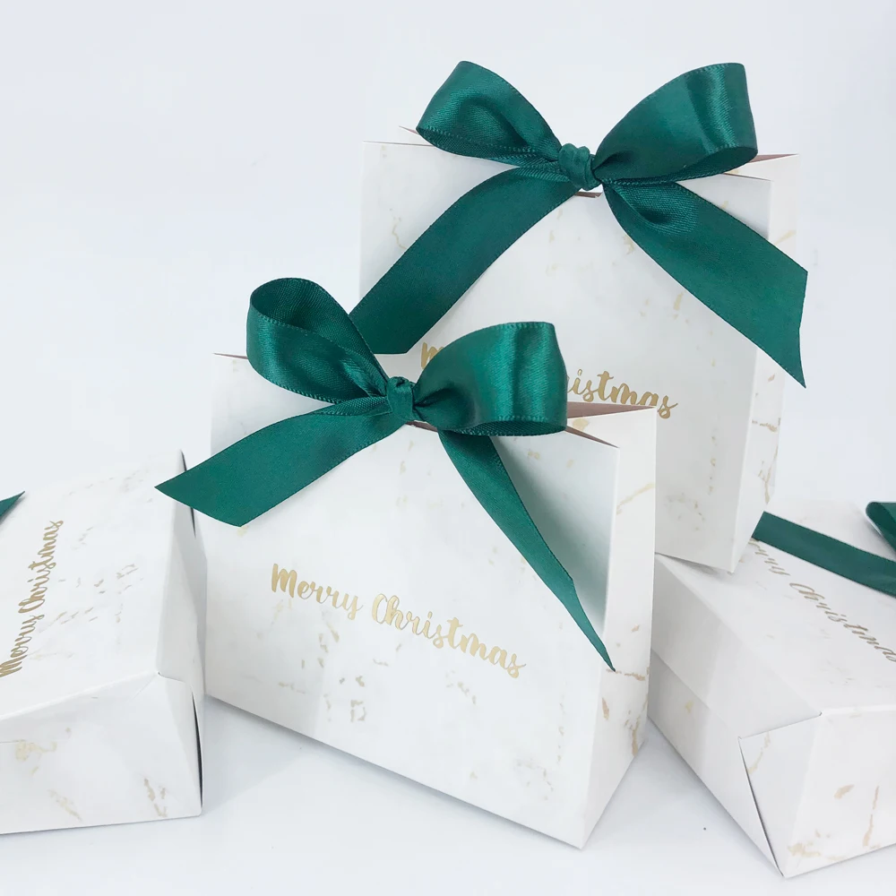 Рождественские украшения для вечеринки миниатюрные мраморные коробки конфет