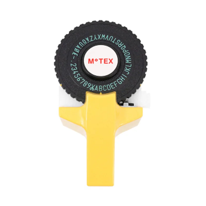 Motex E101 3D тиснение ручной производитель этикеток DIY Ручная декоративная лента ручная машинка для 9 мм тиснения этикеток ленты - Цвет: yellow