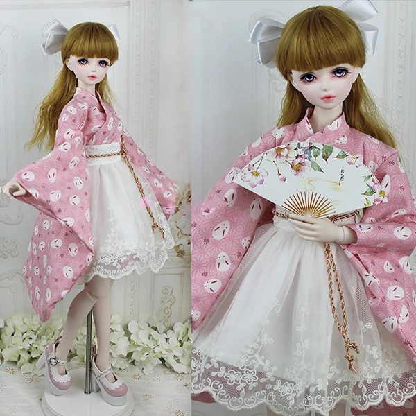 Модная Одежда для кукол наряд платье кимоно 1/3/1/4 1/6 BJD кукла Косплэй костюм|Куклы| |