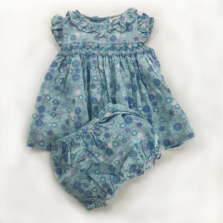 2019 летняя мягкая хлопковая одежда для девочек в Испании эксклюзивная Одежда