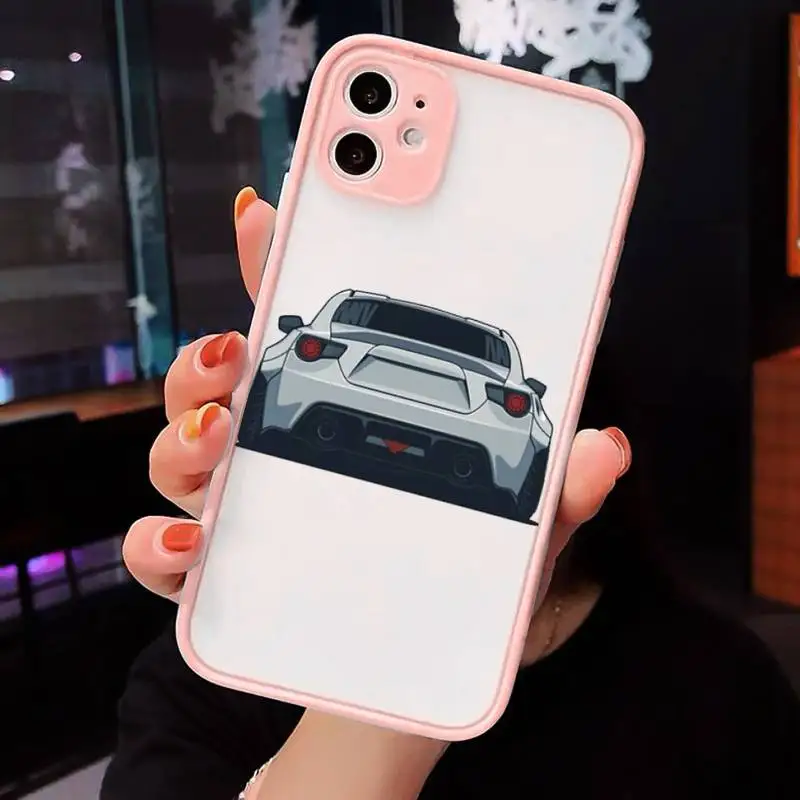 

Sports Cars Male Men Phone Cases Matte Transparent For iPhone 12 Mini 11 Pro XR XS Max 7 8 Plus