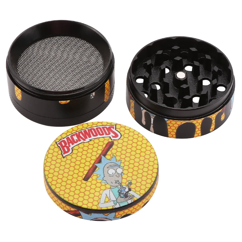 

4layer Metal Herbal Smoke Grinders Herb Tobacco Grinder Metal Smoke Pipe Accessories 40/50mm Smoking Accessories Kitchen Gadget