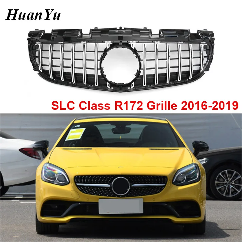 Решетка SLC R172 GT для Mercedes benz Class передний бампер хромированные гоночные решетки SLC260