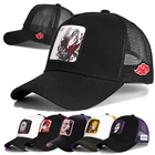 Новейший Dragon Ball Z  героя аниме Наруто Аниме брендовые Кепки Итачи Учиха патч Кепка-тракер в загнутыми полями бейсбольная Кепка Gorras Кепки бейсболка с козырьком