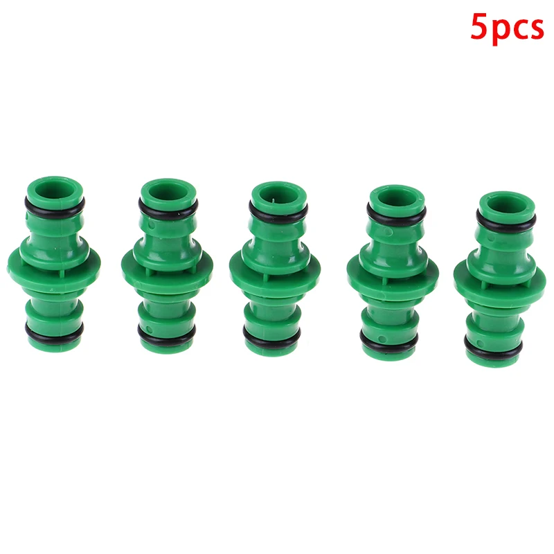 

5Pcs/lot Garden Pipe Water Connector Quick Fitting Coupler Double Port Water Fittings
