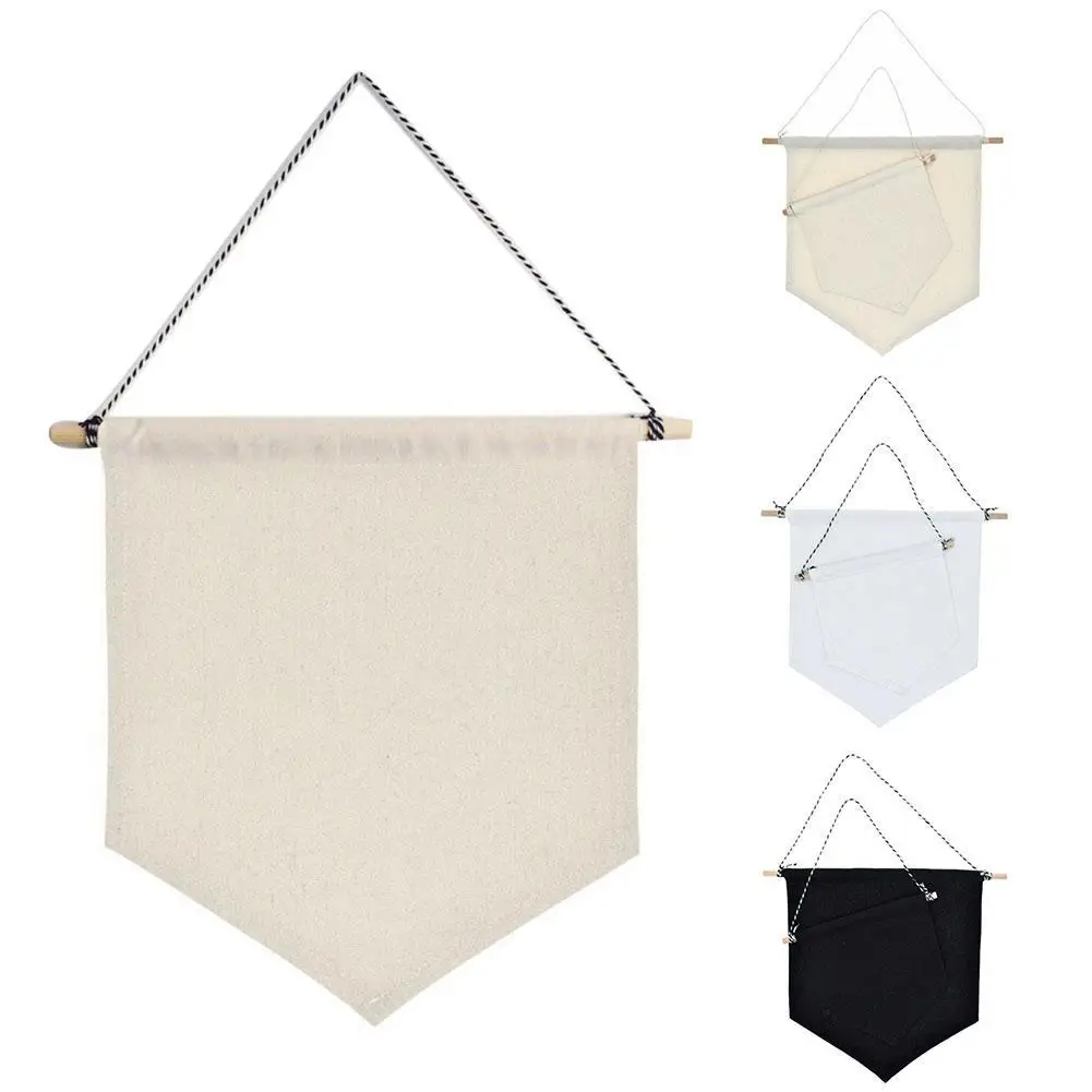

Fashion Nordic Blank Cotton Brooch Pin Badge Holder Hanging Wall Display Banner Flag Home Stay Facility Living Room Decoration