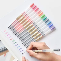 12 colors markers pen 0 5mm mujis pens school office supply bullet days hand account painting stationery japanese gel pen