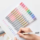 12 цветов, маркеры, ручка 0,5 мм, MUJIs, ручки, школьные и офисные принадлежности, пули, дни, ручная работа, раскраска, канцелярские принадлежности, японская гелевая ручка