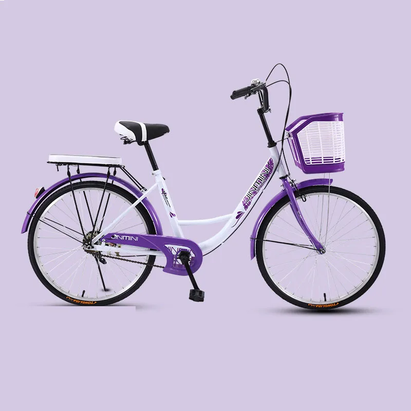 Billig Fahrrad 24 Zoll Pendler Stadt Bike Retro Dame Studenten Grils Freizeit Licht Bunte Auto 2019 Neue Sicherer