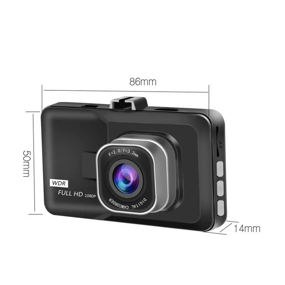 

Professional Durable Car DVR 1080P HD 3 Inch Cycle Recording Dash Camera for Auto Car Electronics Accessories Supplies Goods