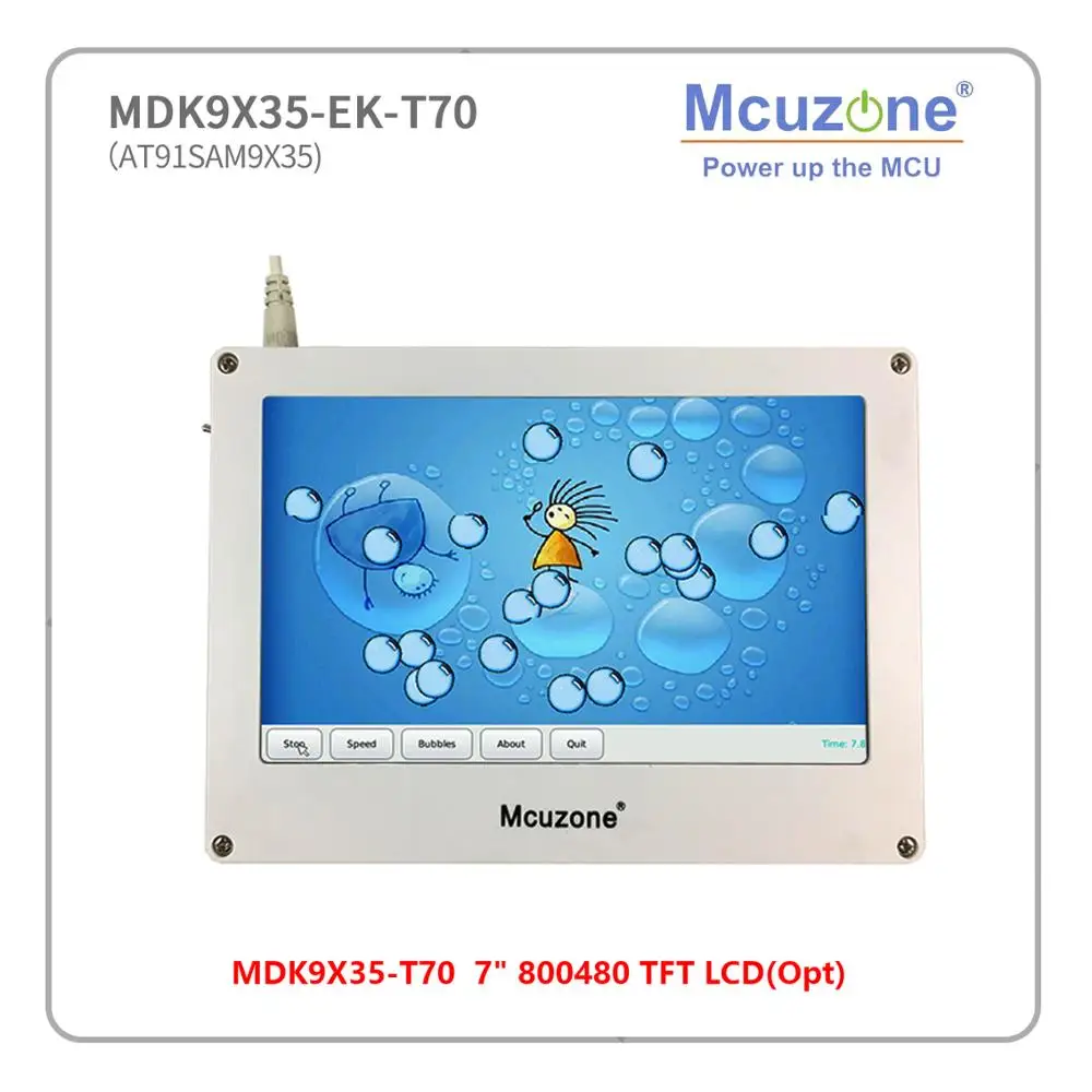 AT91SAM9X35 комплект разработки MDK9X35 EK_C70 QT4 400MHz cpu 128MB DDR2 Ethernet USB HighSpeed 7 &quot1024*600 TFT lcd с