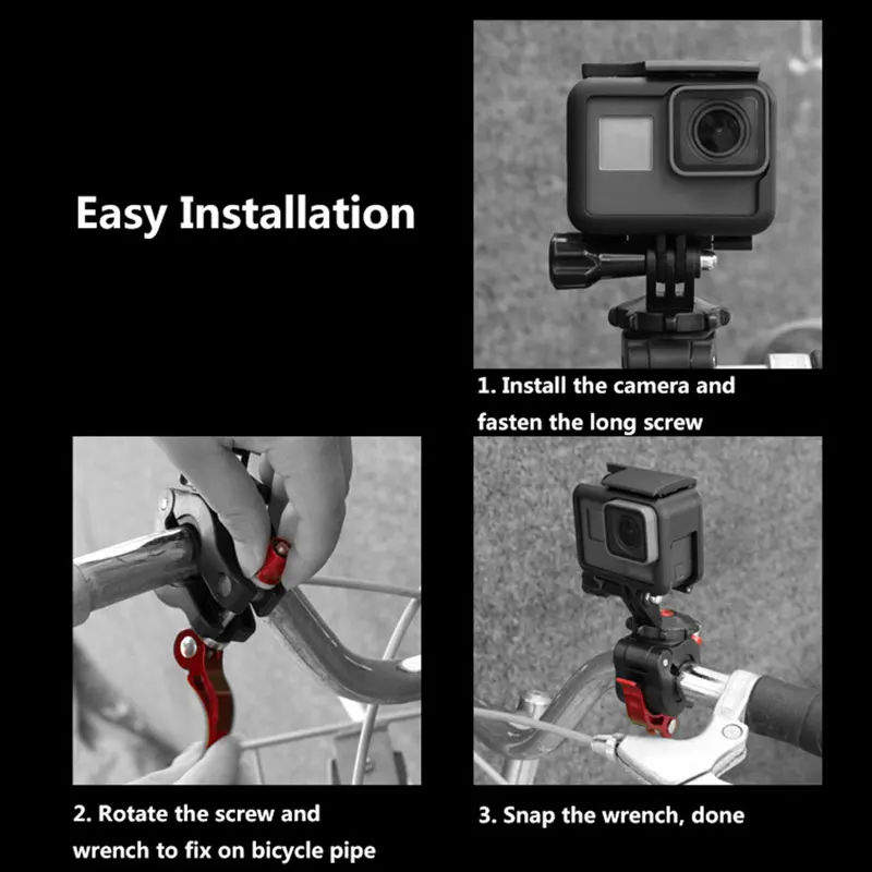 Металлический держатель для камеры мотоцикла шоссейного велосипеда