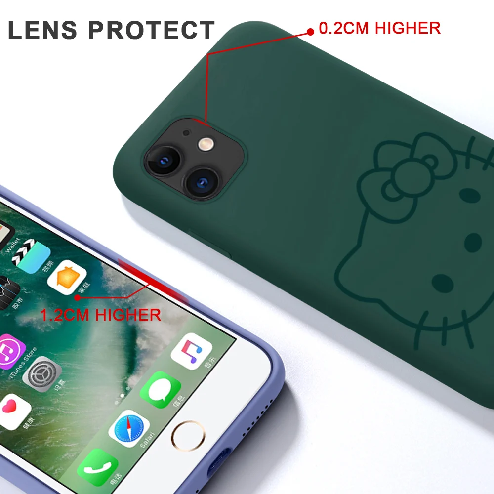 Мягкий жидкий силиконовый чехол с милым мультяшным котом Китти для Oppo Realme X50 X20 Pro