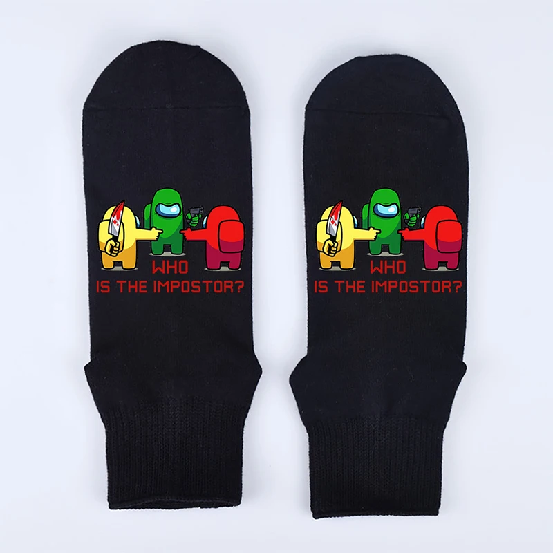 

Hot Game Design Kawaii Funny Socks Unisex Cartoon Pattern Print Socks Women Hip Hop Skateboard Crew Sokken Feme Hombre
