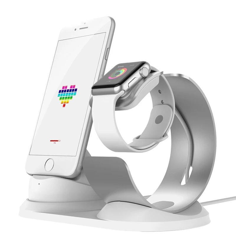 Для Apple Watch зарядное устройство подставка держатель для iPhone X Xs Max XR 8 7 6 Plus зарядная