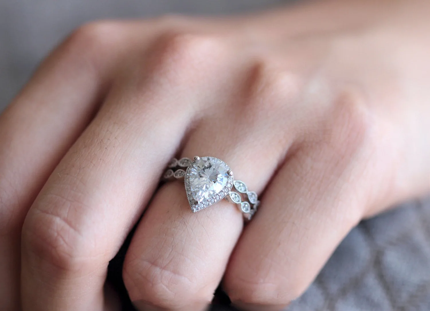 2/шт ROMAD Кристальные кольца для влюбленных пар женщин изящное кольцо на палец