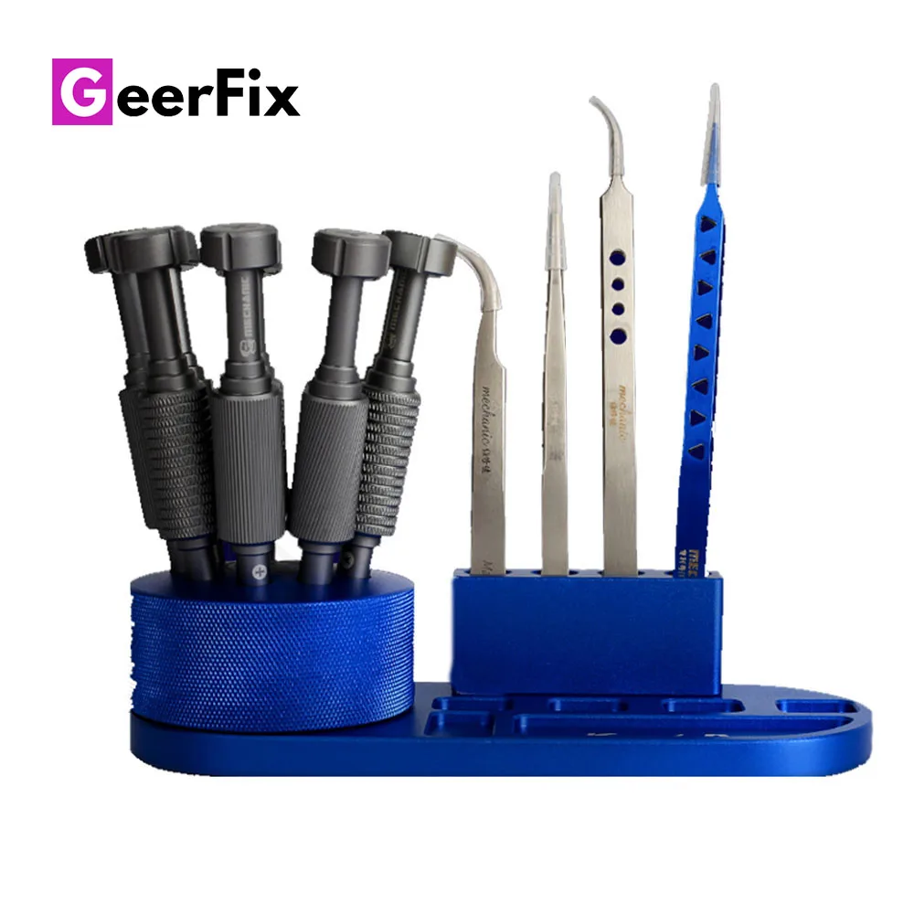 

MECHANIC iSort Pro Storage Rack Tweezers Screwdrivers Parts Contain Tools Screwdriver Rotating Storage Box for iPhone Repair