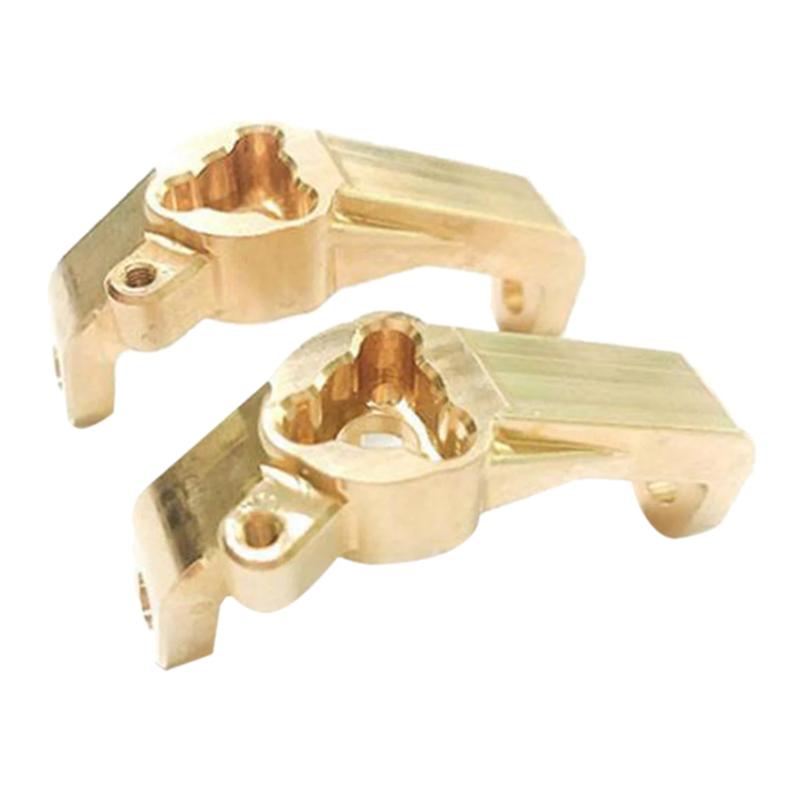 

2Pcs CNC Brass Front Steering Knuckles C Hub Carriers Kits for GEN8 1:10 4x4 RC Crawler Replacement