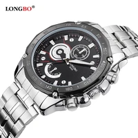 longbo military watch for men stainless steel sport men quartz wristwatches waterproof relogio masculino watches mens 2021