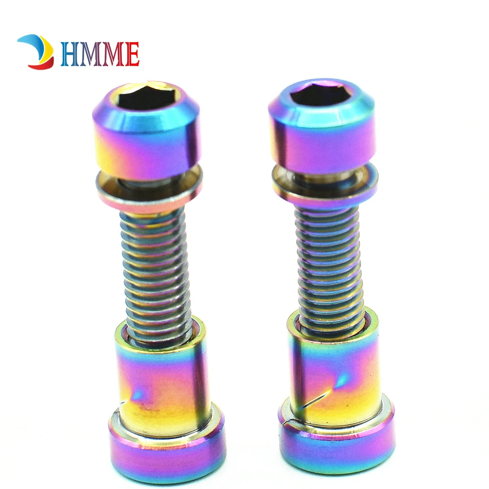 Титановые болты M5 x 16 мм 18 20 Forking блокировочные + гайки Ti для стержня 3t винты из