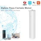 Умный переключатель для штор Tuya ZigBee, Электрический моторизованный роликовый двигатель для штор с поддержкой Alexa и Google Assistant