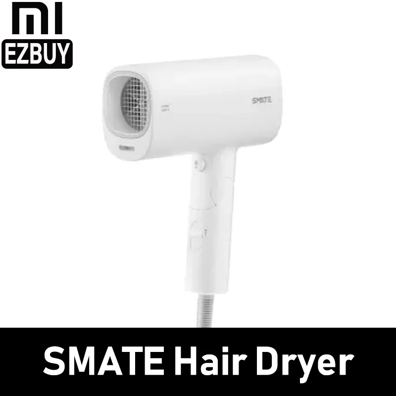 Фен Xiaomi Mijia SMATE для путешествий, бытовой фен, инструменты для укладки волос, фен для горячей и холодной воды 220 В 1600 Вт