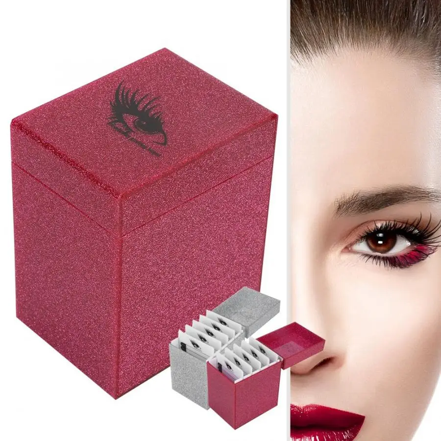 

Makeup Accessories 5 Layers Exquisite Acrylic False Eyelash Storage Box Grafting Eyelash Box Organizer Makeup Tool Kits